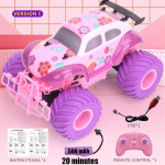 Uus JJRC Roosa RC Auto Elektriajam Maastikus&otilde;iduk 2.4G Suur Ratas Kiire Lilla Kaugjuhitavad Veoautod T&uuml;drukute M&auml;nguasjad Lastele C