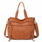 Ema kott Naiste Vintage Pehme Nahk Denim Totes Koti &Otilde;lakott Viltkott pruun