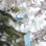 1 tk Jaapani tuulekell Jaapani tuulekellad K&auml;sitsi valmistatud klaasist kodukaunistused Spa K&ouml;&ouml;k Kontori sisustus Sakura kirsi&otilde;ie muster