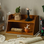 2 kihti Vintage hoiukorraldaja Lauapealne tolmukindel ehtekarbi parf&uuml;&uuml;mi sahtli hoiuriiul Multifunktsionaalne tualettlaua organiseerija