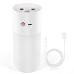 Niisutaja aroomiteraapia hajuti 400 ml eeterlike &otilde;lide difuusor juhtmevaba laetav, kahe kanaliga pihusti, valge CHINA