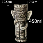 400ml Tiki Kruusid Kokteiliklaas &Otilde;lle Veinikruus Keraamilised Tiki Kruusid Kunst K&auml;sit&ouml;&ouml; Loovad Hawaii Kruusid send as picture