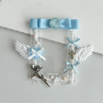 1-osaline Sweet Lace Kpop fotokaardi kaas &scaron;ikk Korea Y2K stiilis vibu lint Tiivad Bussikaardi hoidja Kawaii &otilde;pilase ID-kaardi kile roosa