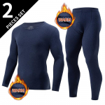 Suur meeste kevad- ja s&uuml;gisene termopesu komplekt meeste paksendatud s&uuml;gisriiete ja p&uuml;kste talvepesu komplekt S tumesinine