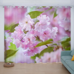 Looduslikud mere&auml;&auml;rsed maastikud kortinad 3D maastik Moodne poolpimendavad kardinad elutoa aken Magamistoa kardin K&ouml;&ouml;k kardin 2x60Wx50H(CM)&Rod Pocket