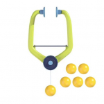 Ukse pingpongim&auml;ng siseruumides rippuv lauatennise kaasaskantav treeningkomplekt 6 palliga ukseavaga