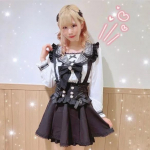 Gootiline Lolita Retro Vibu P&auml;rlpandlaga Volangidega Traksidega Seelikud Y2k Jaapani T&uuml;drukud Magus Kawaii Pits A-l&otilde;ikelised Miniseelikud L