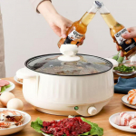 Multifunktsionaalne elektripliit: K&otilde;ik-&uuml;hes pann ja kuum pott &uuml;hiselamutele ja majapidamistele (Serveerib 3-4) 20cm non-stick pan 1.7L [1~2 people]