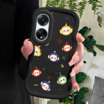 V&auml;rvitud muster Big Wave Edge pehme silikoon materjal Macaron telefoni &uuml;mbris p&otilde;rutuskindel kaitsev kummist &uuml;mbris OPPO Reno Realme jaoks OPPO A95 sinine