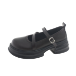 Retro Mary Jane naiste kingad Kevad S&uuml;gis Uus Kolledži stiil Paks tald Madal suu &Uuml;hed kingad Vabaaja &Uuml;hev&auml;rvilised Loafers 35 pruun