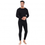2 tk/komplekt Unisex talvine soe aluspesu komplekt &uuml;mmarguse kaelusega Slim Fit pikkade varrukatega &uuml;hev&auml;rviline paks fliisvoodriga pehme elastne spordi aluskiht pidžaama L