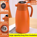 48H kauakestev isolatsioonipotid Termos veekeetja kohvikann Kvaliteetne n&auml;idik temperatuur 304 roostevabast terasest vaakumkolb 2L