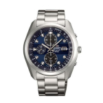 Orient Meeste WV0011TY (Neo70 p&auml;ikeseenergia meestele) H&otilde;bedane roostevaba mitme k&auml;ega analoog &uuml;mmargune k&auml;ekell