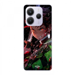 Coque Xiaomi Redmi Note 14 5G Demon Slayer Tanjiro Kamado &eacute;nerv&eacute; manga anime Maniacase