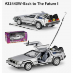 WELLY Diecast 1/24 M&otilde;&otilde;tkavas Mudelauto M&auml;nguasi Delorean Filmi Tagasi Tulevikku Osa 1/2/3 DMC-12 Metallisulamist M&auml;nguauto Lastele Kingitus