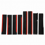 8 tk Punane Auto K&uuml;lgseelik L&auml;ikiv Must K&uuml;lghuule Splitterid Pikendus Tiibpaneel Kerekomplekt Asendus