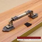 Antiikne vaskne Euroopa stiilis puidust kahepoolne ukselink