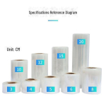 L&auml;bipaistev PE veniv kilerull t&ouml;&ouml;stuslikuks ja kaubanduslikuks pakendamiseks PE New Material 2.0 thickness, 4cm width, 200m