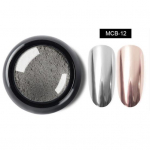 Pro 12 Colors Metal Mirror Glitter Nail Art Puuder Pigment Decor Manik&uuml;&uuml;ri t&ouml;&ouml;riist 11