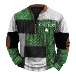 Meeste Retro Casual gradienttr&uuml;kiga kampsun L