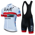 2025 Meeskonna Jalgrattas&auml;rgi Komplektid UAE Meeste Jalgrattar&otilde;ivad Suvine L&uuml;hikeste Varrukatega MTB Rattakost&uuml;&uuml;m Pro Jalgrattar&otilde;ivad Ropa Ciclismo XS