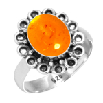 925 Sterling H&otilde;bedane S&otilde;rmus Naistele Kivi K&auml;sit&ouml;&ouml; Ehe Halloween Kingitus Merevaik Amet&uuml;st Must Oon&uuml;ks Karneool Granaat Kvarts Roheline Oon&uuml;ks Kuldne Kivi 5 merevaigukollane