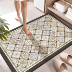 Superimav Vannitoap&otilde;randamatt Libisemisvastane Vannitoavaip WC-vaip Uksejalatsimatt Vannitoa Libisemisvastane Kummist Du&scaron;ivaip 40&times;60cm