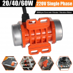 20/40/60W 220V vibreeriv mootor, reguleeritav kiirus Shotcrete masinale, s&ouml;&ouml;tmismasinale, pesumasinale 40W 220V