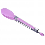 Silikoonist k&ouml;&ouml;gis valmistatav salati serveerimine BBQ tangid roostevabast terasest k&auml;epide-n&otilde;u must