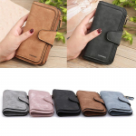 Naiste moe vintage j&auml;&auml;tunud lukuga rahakott, pikk sidurikott sinine