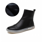 Naiste l&uuml;hikesed saapad s&uuml;gis-talv uued tooted loomanahast pehme tallaga naiste saapad vabaaja k&otilde;rged kingad k&uuml;ljelukuga poolsaapad naistele 41