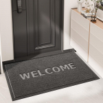Kaasaegne Minimalistlik Esikuk&auml;igumatt Vaip Hall Vastupidav Kraapimismatt Sissep&auml;&auml;sumatt Libisemiskindel P&otilde;randamatt Koduseks Kasutamiseks 45*75cm must
