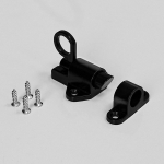 Automaatne uksepoldi riiv Koduakna v&auml;rava turvat&otilde;mber&otilde;ngas vedru p&otilde;rkuv uksepolt Automaatne riivi lukk must