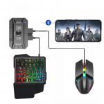 M1pro mobiilne kontroller m&auml;nguklaviatuur hiire muundur Pubg mobiilikontrolleri m&auml;ngupult Bluetooth 5.0 Throne+keyboard+mouse