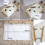 Silikoonvorm Vaiku jaoks Suur Ristk&uuml;lik Teetaldrik Alus DIY Epoks&uuml; UV Vaikuvormid Kodu Kaunistamiseks K&auml;sit&ouml;&ouml; Valmistamiseks Kunstitarbed