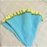 Roosi Lillekimp Tekk DIY Komplekt Piima Puuvillane L&otilde;ng K&auml;sitsi Kudumine Tekk Loov Kingitus Parimatele S&otilde;pradele Hubane Viske Tekk 100 x 100cm