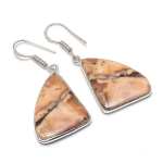 Natural Cappuccino Jasper 925 Sterling Silver Jewelry Earring 1.77 y0q67