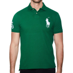 Polo Ralph Lauren Logo Prindiga Kitsa L&otilde;ikega L&uuml;hikeste Varrukatega Polo S&auml;rk Meeste topid Roheline 710692227-007 S blue