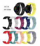 Ruuduline silikoonrihm Garmin Vivoactive 4, Huami GTS, Huawei GT3 jaoks (18/20/22 mm) 18mm