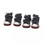 4 tk/komplekt Lemmikloomakingad Loomingulised Denim Reguleeritavad Kutsika Lemmiklooma Koera Saapad Veekindlad Mustusekindlad Lemmikloomatarbed Lemmikloom XS