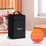 Viltpliiatsid Must Hoiukott Massiivne Suur Mahutavus Lukuga L&otilde;uendist Pliiatsikott Akvarellpliiatsite Kirjatarvete Kott Kaasaskantav 12