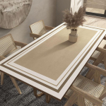 Veekindel Nahast Lauamatt Lihtne Puhastada K&otilde;rge Temperatuurikindel Lauakaitse &Otilde;likindel S&ouml;&ouml;gilaua Matt Kodu Ja K&ouml;&ouml;gi jaoks 80 x 140cm