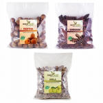 The Forest Herbs Looduslik Hooldus Loodusest Orgaaniline Terviklikult Kuivatatud Amla, Reetha, Shikakai Toorvorm Juuksehoolduseks Kombo Iga&uuml;ks 200 g