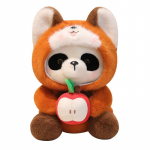 Armas Punane Panda pehmem&auml;nguasi T&auml;idisega armas loom Panda Cosplay Pesukaru pehme m&auml;nguasi Beebinukk Dekoratiivne padi S&uuml;nnip&auml;ev J&otilde;ulukink 35cm