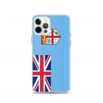 Coque iPhone 12 Pro - PIXELFORMA - Drapeau des Fidji - Silikoonsupp - Kaitse t&auml;ielik - L&eacute;g&egrave;re