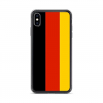 Coque iPhone &ndash; Drapeau Allemagne &ndash; iPhone XS Max &ndash; Supp &ndash; Mitmev&auml;rviline &ndash; L&auml;bipaistev silikoon