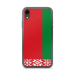 Coque iPhone - PIXELFORMA - iPhone XR - Drapeau de la Bi&eacute;lorussie - Silikoonist supp - Protection compl&egrave;te