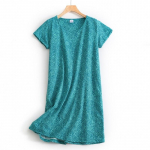 Suures suuruses suvine naiste &ouml;&ouml;s&auml;rk L&uuml;hikeste varrukatega armas multikas magamisriided armsad O kaelaga &ouml;&ouml;s&auml;rgid pidžaamad naiste puuvillane magamiskleit 2XL