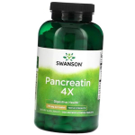 Pankreatiin, Pankreatiin 4X Kolmekordne Tugevus 375, Swanson 300 tab (69280050) 300tab