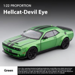 Uus 1:22 Dodge Challenger Redeye Hellcat Super Muscle Sportauto Sulamist Metallist Diecast Auto Mudel Heli ja Valgusega Kollektsioon Hobid Kingitus must